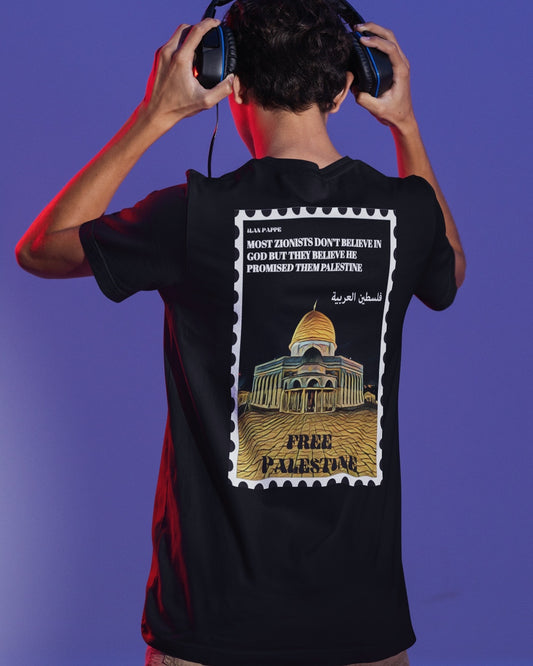 Illan Pappe Free Palestine Black Oversized